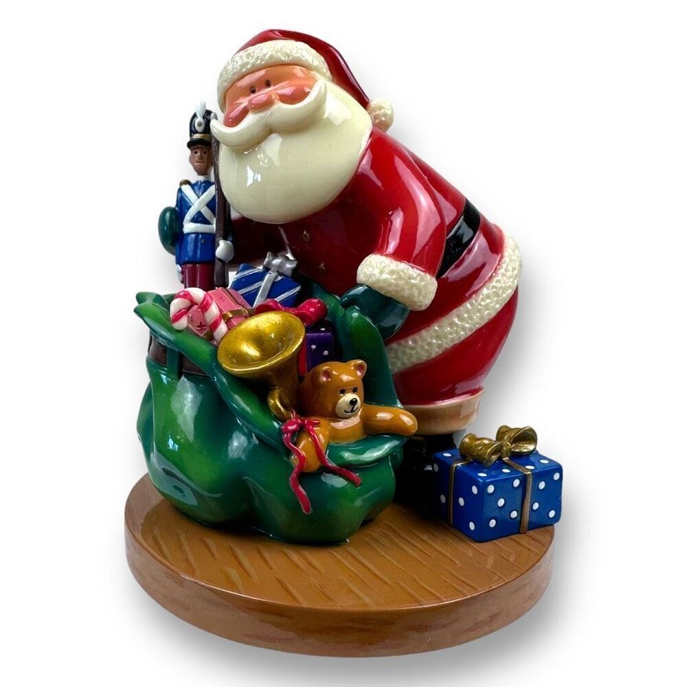 Echoes Simply Santa Figurines Christmas Decor Yule Love This #00187 Vintage